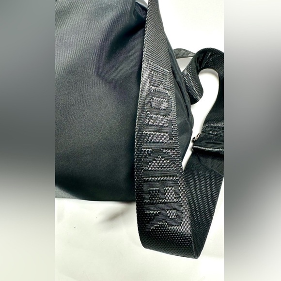 NWT Botkier New York Small Trigger Black Pebbled Backpack Bag with Logo Straps - Picture 7 of 11